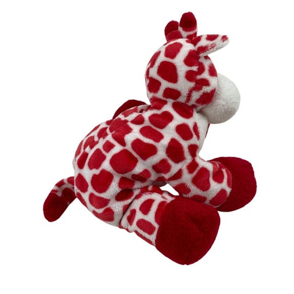 Ty Pluffies Kisser Giraffe Red White 9" Beanie Stuffed Animal 2007 w/Tags - Picture 6 of 12